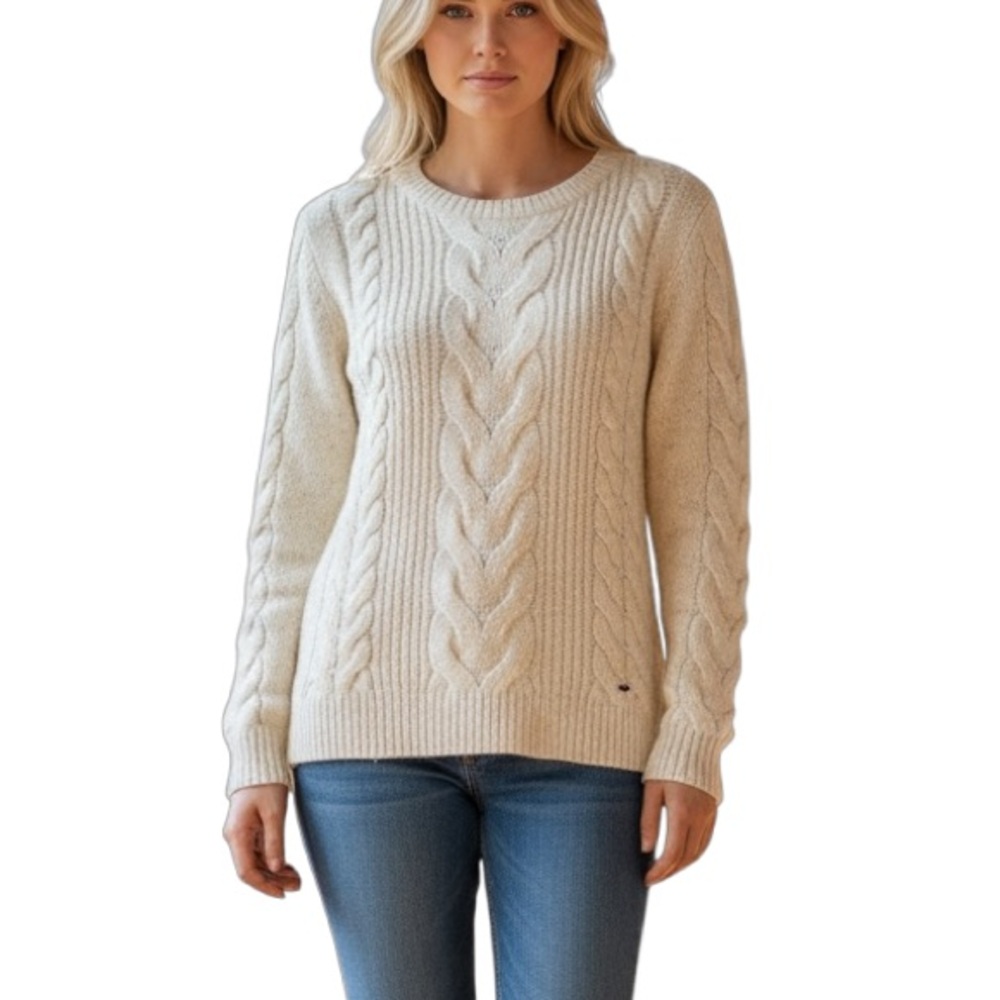 Tommy Hilfiger cable knit scoop neck sweater size Xs